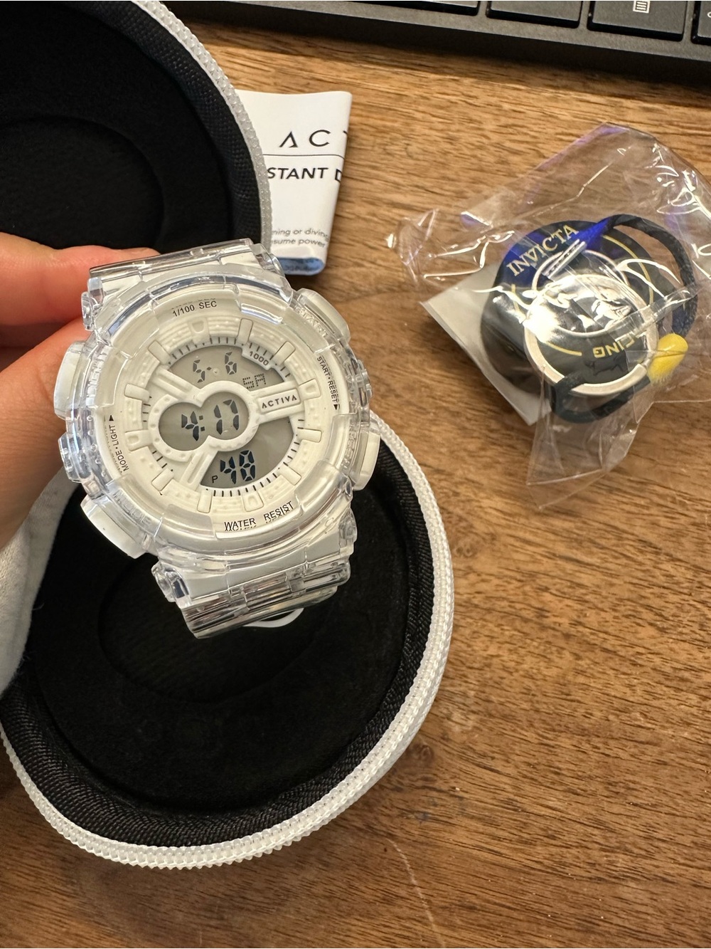 Invicta X Activa Transparent White Sports Watch Set